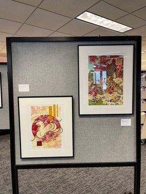 Art exhibit at Ann Arbor District Library