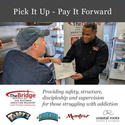 Pay it Forward thanks to Coastal Roots featuring Todd's graduation from the culinary academy!