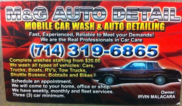 M&G Auto Detailing