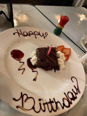 Liquor chocolate cake