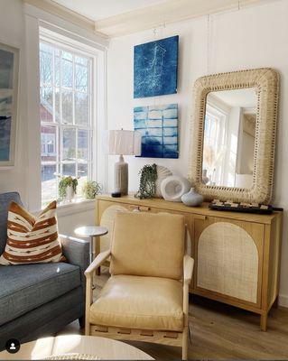 Fiore Home's furniture collection is found on main st in yarmouth, maine.