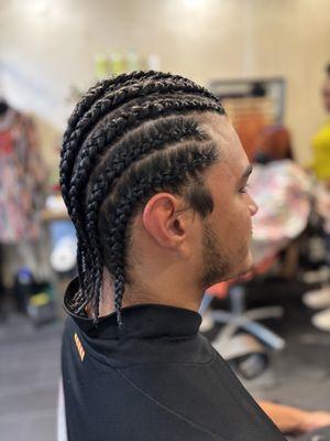 Men's braids. Oh and yes are open.
