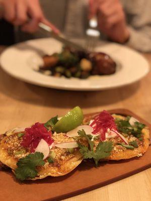 Chicken quesadilla + meatloaf