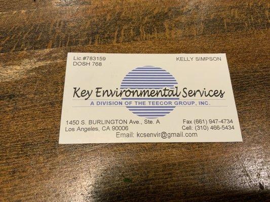 Business card.