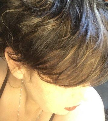 Michael replicated the exact color. I'm growing out a pixie and he is making it relatively painless. 5 stars.