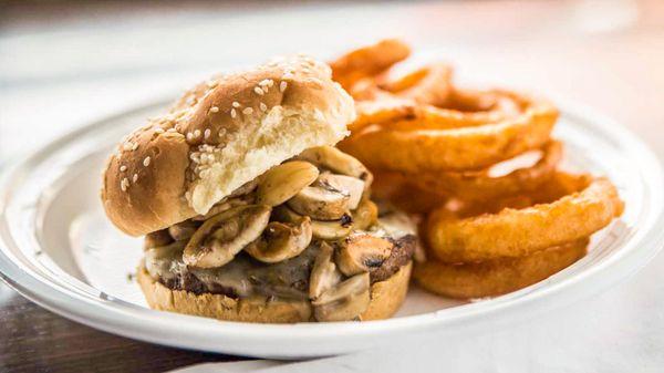 Mushroom Melt Burger