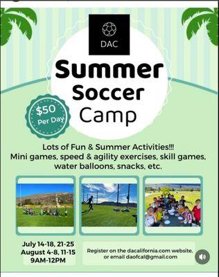 good camp to prep for ayso fall season