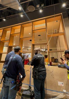 Speaker installation and low voltage cabling for Eataly, Miami