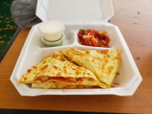 Buffalo Quesadilla with Chicken
