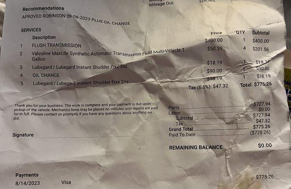 Awful horrible experience with nothing fixed.... Ripped off!!! Stay away!! Replaced car less then a month later..