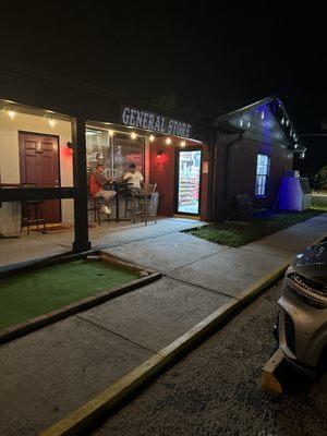 The entrance to Knockn Boot General Store