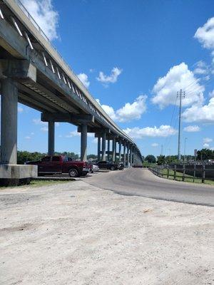 looking north near the boat launch