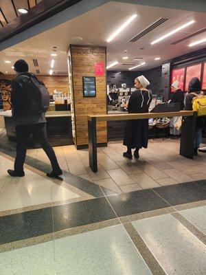 In Union Station food court.