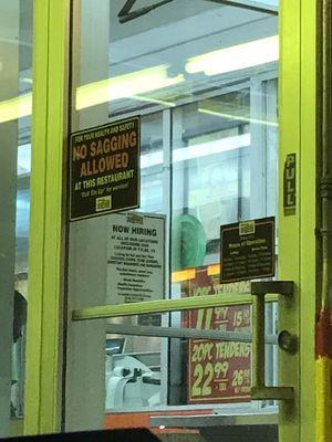 The sign explains itself.