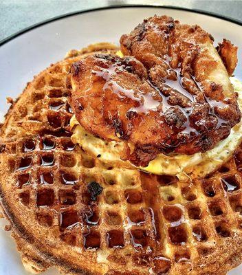 Chicken and waffles
