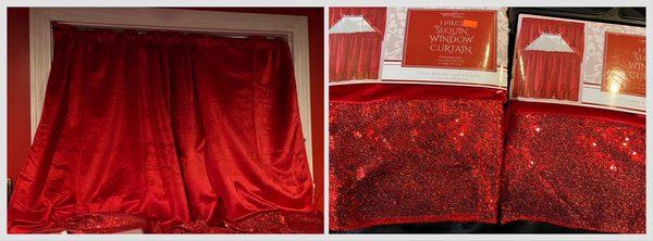 Got these beautiful almost velvet stage like curtains here! Hard to find decent looking small window curtains in stores.