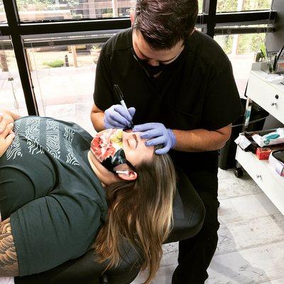 Mapping your eye brows is an important step to customizing the shape and size to your liking!