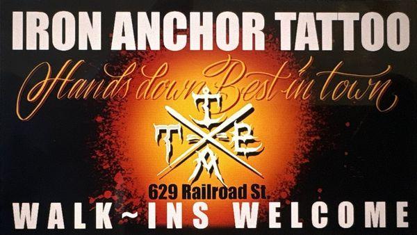 Iron Anchor Tattoo