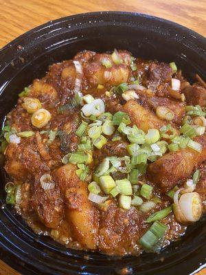 Rice Cakes with Pork Belly