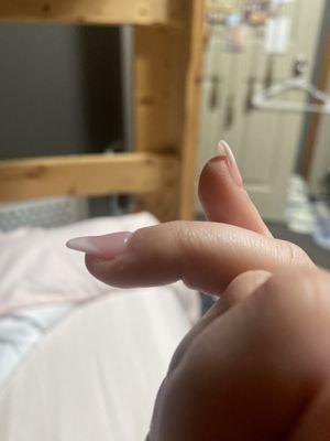 Later discovered they all had this really weird dip in the middle of them... never had that happened before.