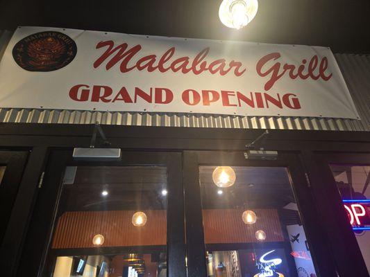 Opening of the Malabar Grill