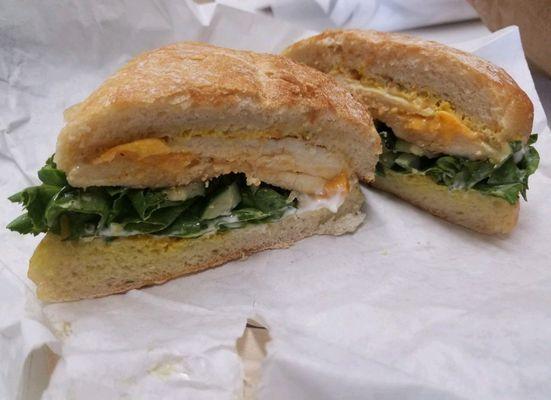 Grilled chicken on ciabatta