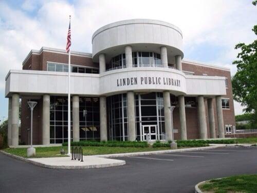 The clean and quiet Linden Public Library :-)
