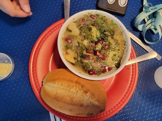 Red Bean Soup with Freshly Baked Bread