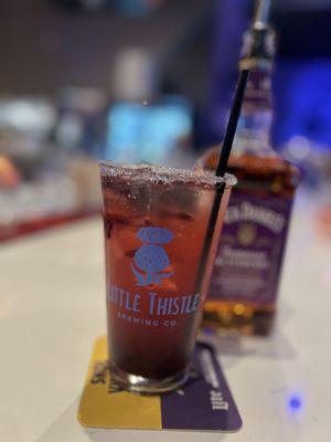 BlackBerry Smash, specialty cocktail.