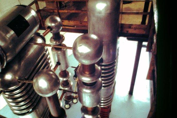 The historic particle accelerator at Elmhurst University. Originally built by Samuel Allison at University of Chicago in 1934.