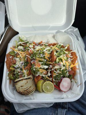 keto Tacos - 2 carne asada and 1 birria