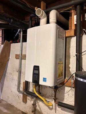 Tankless navien install