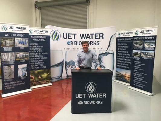 Banners, Podiums, and Backdrops for expos and trade shows.