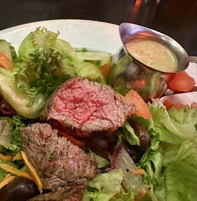 Perfectly cooked to medium-rare