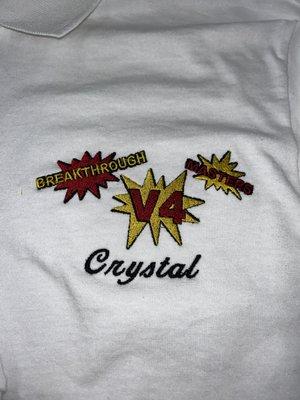 Custom logo embroidery