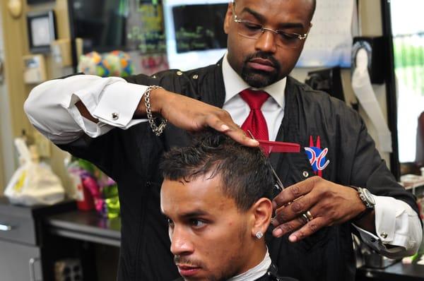 Owner,Master Barber since 1996, N.Y.S. Ed. Dept. Instructor. Sean Thompson.