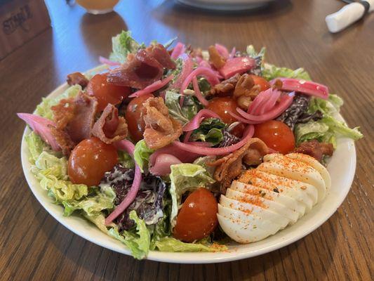 New Cobb Salad. Smaller than last year's Mediterranean chicken salad and not as good.