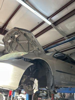 My car getting fixed