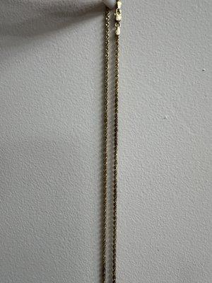 Gold necklaces, completely gone bad! And it hasn't even been in the ocean, or pool, which even if it was - real gold does not do this!!!!