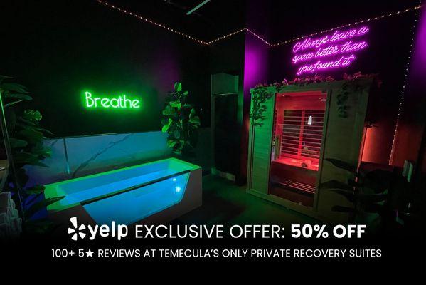 50% Off Private Sauna + Plunge