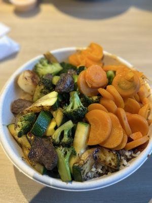 Steak and scallop hibachi