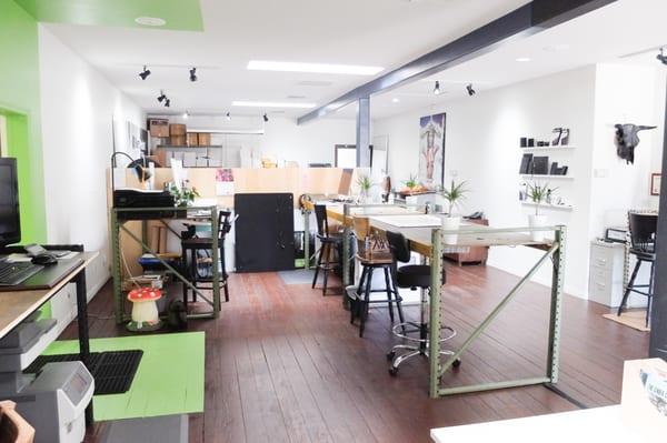 Stand up desks tall drafting chairs