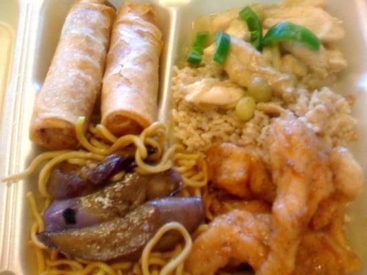 Teryaki Fish + other goodies.