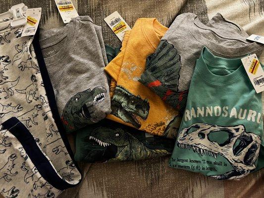 My son loves Dino's and look at all those clearance stickers!