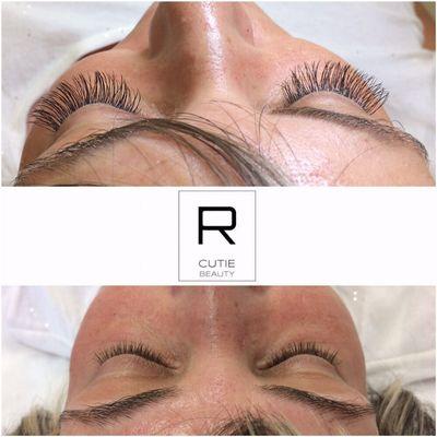 Classic eyelash extensions, C curl!