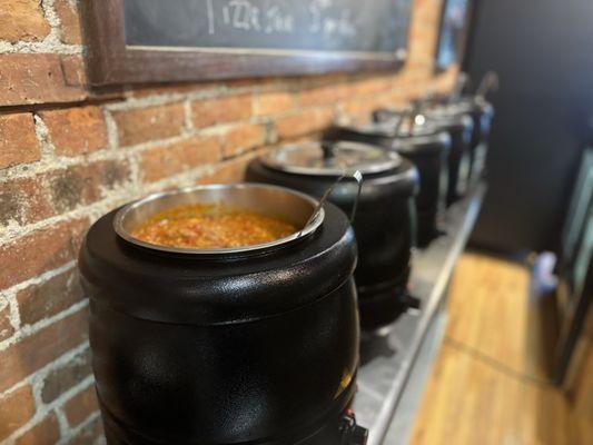 Almost 100 homemade soups rotated daily