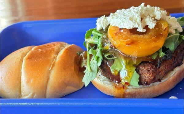 Just peachy burger
