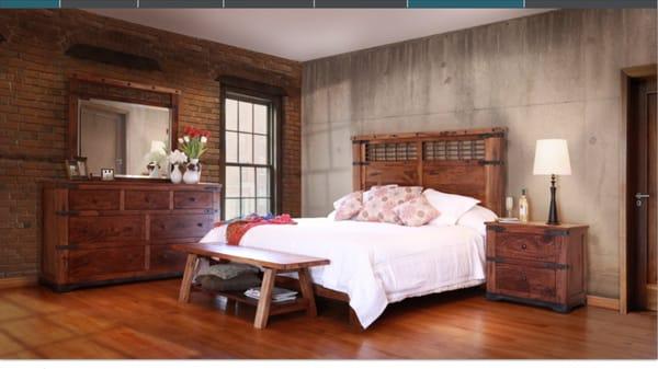 Solid Wood Rustic Bedroom Furniture by Artisan