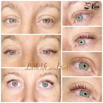 Lash lift and tint