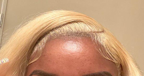 From far away & with filter it didn't look bad though.